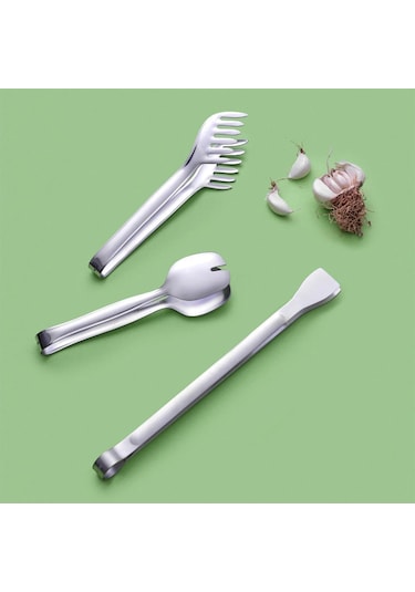 Hisar Lale 3 Parça Servis Maşa Seti