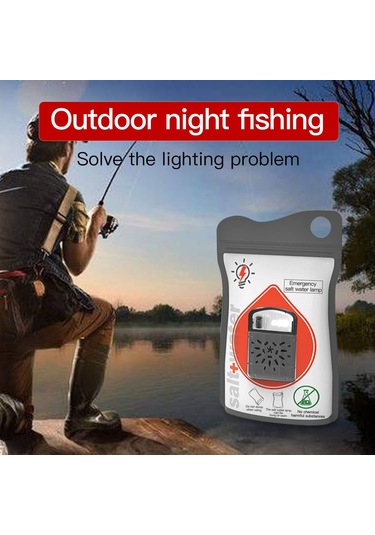Neevoyu Tuzlu Suyla Çalışan 10 Saat Işık Veren Taşınabilir Acil Durum Lambası - Kamp & Doğa Yürüyüşü İçin Gri