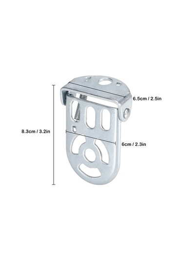 Tongxida Çocuk Bisikleti Arka Koltuk Ayaküstü, Dayanıklı Demir Pedal, Güvenli Yolculuk İçin Yardımcı Ayak Destekleyici, Beyaz Gümüş