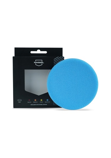 Nasiol Özel Hava Kanallı Polisaj Süngeri/Pedi Hare Giderici 150mm Mavi Araç Pasta Cila Pedi