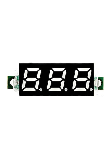 0.28 İnç 3.5-30v İki Kablolu Dc Kırmızı Voltmetre