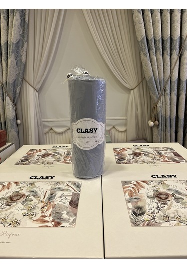 Clasy Minel Tek Kişilik Lastikli Çarşaf Seti Açık Mavi 120x200 Açık Mavi