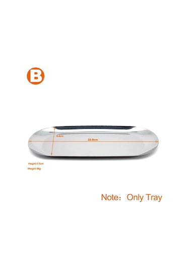 Diş Paslanmaz Çelik Tıbbi Tepsi Dikdörtgen Dezenfeksiyon Plakası Metal Yerleştirme Kutusu Diş Hekimliği Laboratuvarı Alet Tepsisi Gri