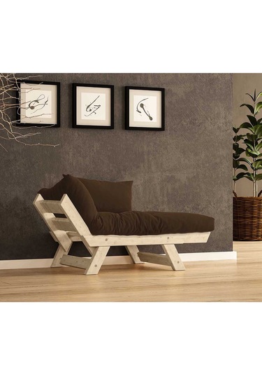 Woodesk Adalar Masif Natural-kahve Renk Berjer Cpt8144-140 Kahverengi