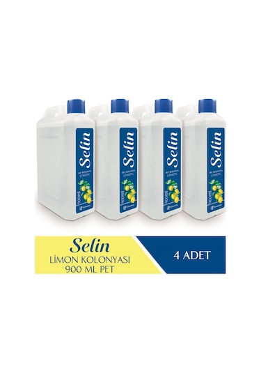 Selin 80 Derece Limon Kolonyası Bidon 4 x 900 ML