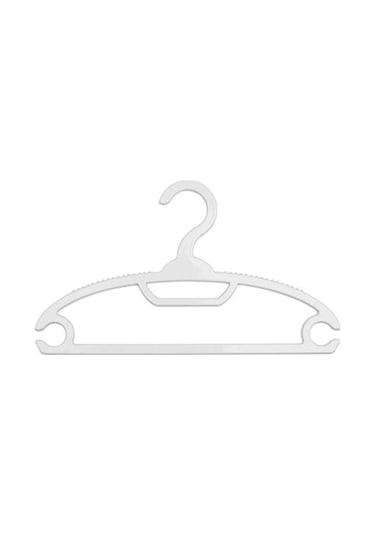 Gondol 24 Adet Çocuk Elbise Askısı Bebek Askısı G-93 Beyaz