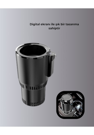 Araç İçi Isıtıcı Soğutucu Bardaklık 60 C Isıtma -4 C Soğutma Çok Renkli