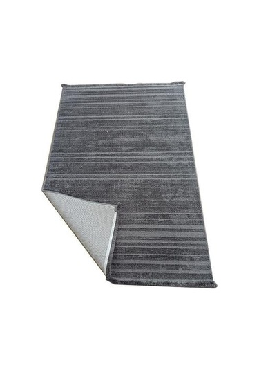 Çam Halı Eyfel 3104 Antrasit Romans Halı Modern Desenli Makine Halısı