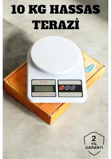 Hassas Terazi 10 Kg Kapasiteli, Yüksek Hassasiyetli Dijital Mutfak Tartısı Çok Renkli