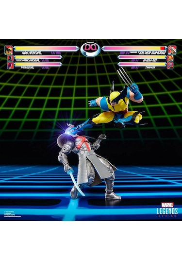 Hasbro Marvel Legends Gamerverse Wolverine Vs Marvel's Silver Samurai Retro Video Game İkili Aksiyon Figür Seti