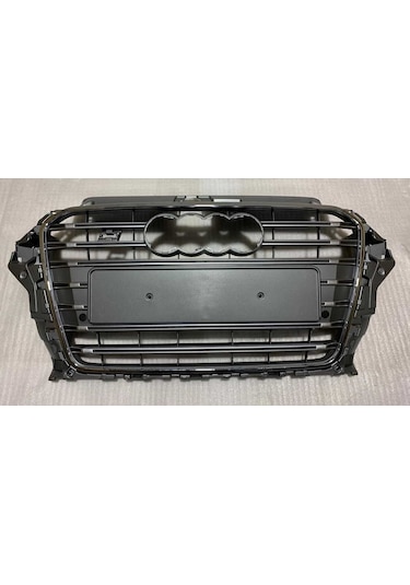 Audi A3 S3 2013-2016 Uyumlu Yedek Parça Panjur Gri Krom