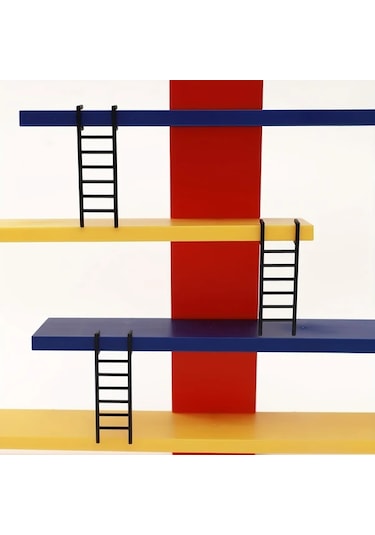 Hightower Ldq 4 Katmanlı Duvara Monte Raf Çok Renkli Aksesuar Ve Figür Sergileme Ünitesi Çok Renkli