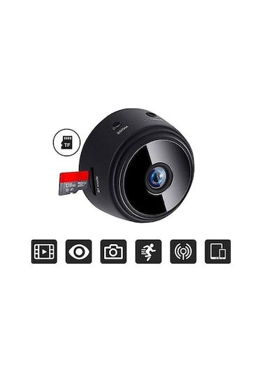 Kangvka A9 Siyah Ev Wifi Gözlem Kamerası - 1080p Hd, Gece Görüşü, Dış Etkinlikler İçin Çocuk İzleme Kamerası
