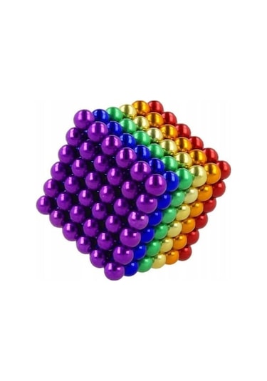 No Name Renkli Manyetik Mıknatıs Toplar 5Mm 216 Adet Neocube Neo Cube Küp