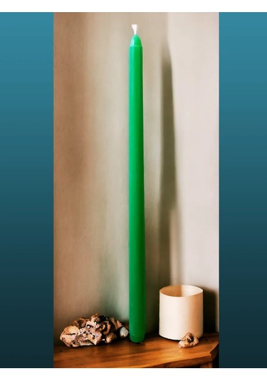 Kandlefo Uzun Antik Mumlar 34 Cm 5'li Paket 211812284 Yeşil
