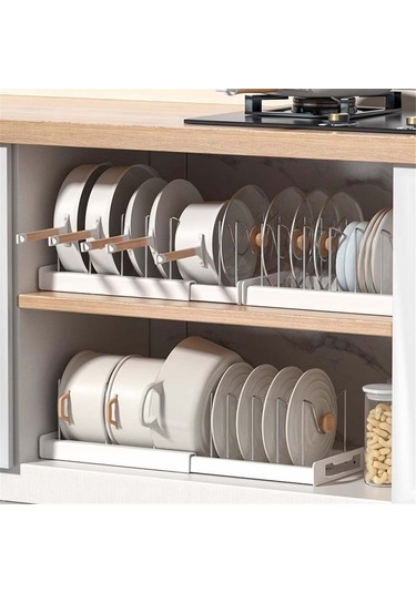 Dinosaurs Genişletilebilir Tezgah Raf Organizatörü - Beyaz01 Altın