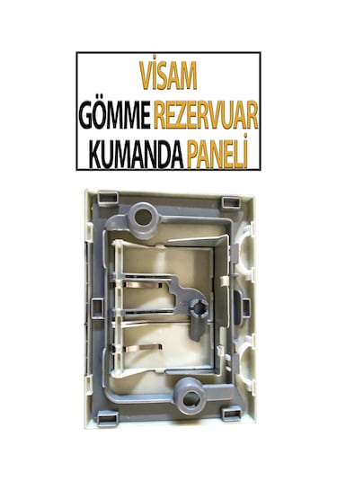 Visam Gömme Rezervuar Kumanda Paneli Beyaz