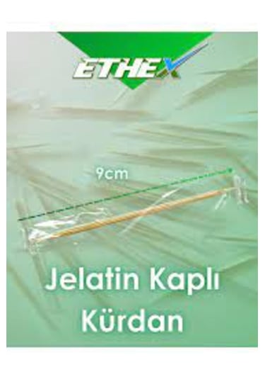 Ethex Jelatinli Bambu Kürdan 1 Paket 500 Adet