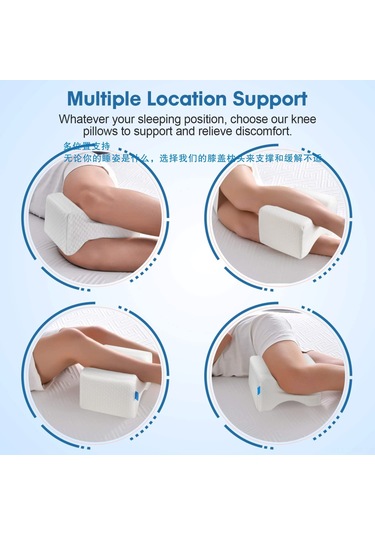 Geeksen Bacak Boynuzu Yastığı - Omuz Yatakçısı İçin Bel Ağrısı Alınımı - 17x14x21cm Beyaz Hafıza Köpüğü Gri