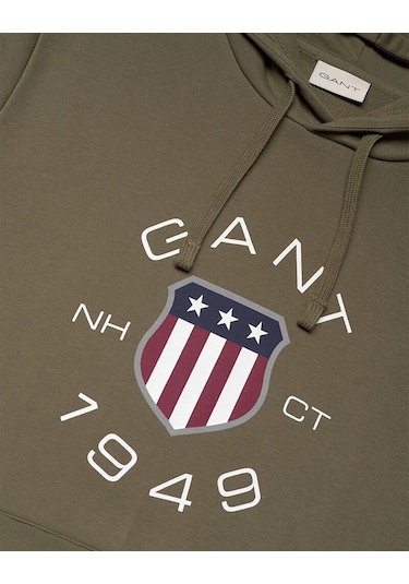 Gant Erkek Sweatshırt 2015087-301 2015087-301 Yeşil Yeşil