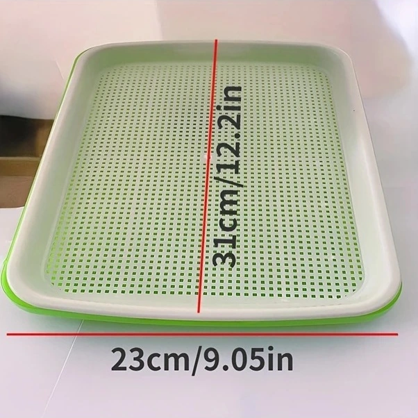 Trendooze Yeşil Filiz Tepsisi - Topraksız Hidroponik Sebze Yetiştirme