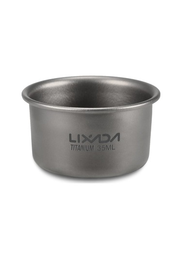 Lixada Mini Titanyum Çay Bardağı Ev Ofis Açık Kamp Yürüyüş Kahve, Seçenek 1 Pcs 35 ML