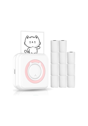 Hallow None Mini Akıllı Telefon Yazıcı Pembe