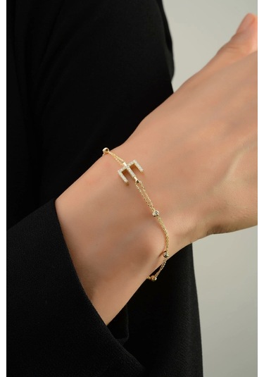 Çgk Çiğdem Gürel Kuyumculuk Dorika Toplu Altın Harf Altın Bileklik Çok Renkli