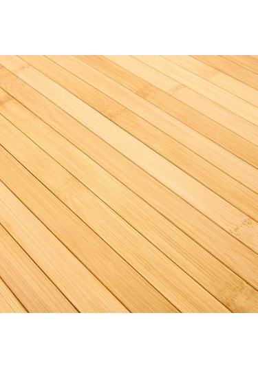 Mien Bambu Koltuk Sehpası - Bej - 65 Cm Bej