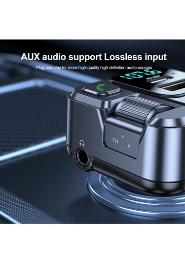 Liangmei Bluetooth 5.1 Araç Fm Verici Araba Mp3 Stereo Müzik