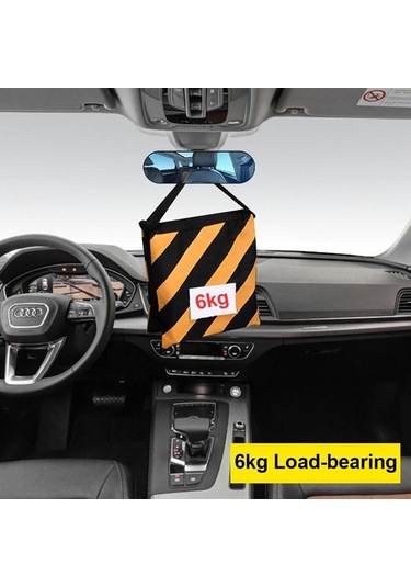 Novahub 360 Derece Ayarlanabilir İç Dikiz Aynası, Siyah, Geniş Görüş Alanı, Emme Montaj, Kamyon İçin