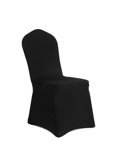 Suofeng Siyah Elastik Konferans Stüdyo Sandalye Kılıfı - Dayanıklı Polyester+spandex, Su Ve Lekeden Koruyucu, Ev, Restoran, Toplantı Salonları İçin Çok Renkli