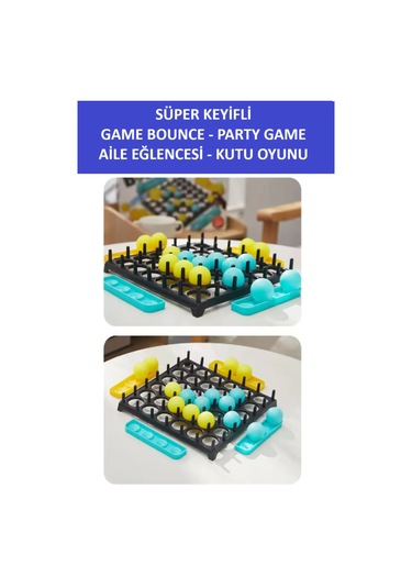 Game Bounce - Zıplama Tahtası Süper Eğlenceli Aile Kutu Ve Strateji Oyunu