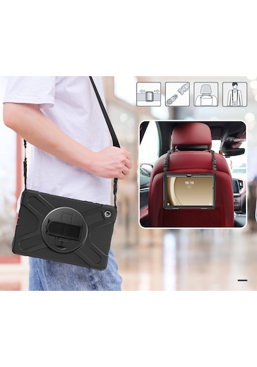 Samsung Galaxy Uyumlu Tab A9 Plus X210 X218 11 İnç Kılıf Ultra Koruma Zırh Askılı Silikon Tablet Kılıfı Samsung Galaxy Uyumlu Tab A9 Plus X210 X218 11 İnç Kılıf Ultra Koruma Zırh Askılı Silikon Tablet Kılıfı