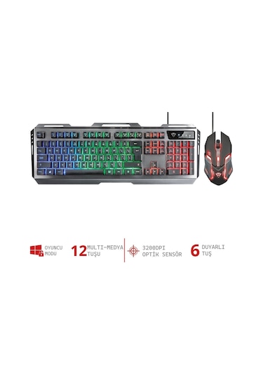 Gxt 845 Tural Combo Tr Gamer Mouse Ve Klavye Set