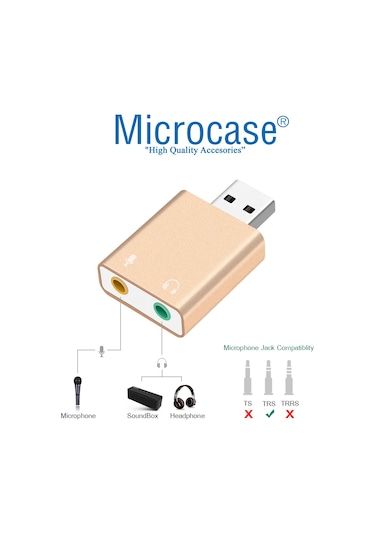 Microcase 7.1 Kanal USB Ses Kartı - AL2587
