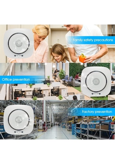 Supermarket1 Smart Life Wifi Gaz Alarmı Wıfı-818: Lpg/doğalgaz Tespiti, 75db Alarm, Uzaktan Kontrol, Euro Standartı
