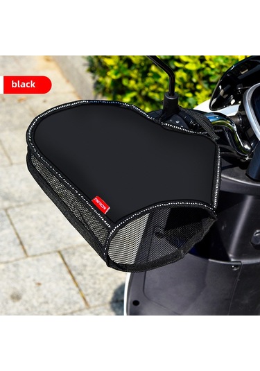 Dianziye Motosiklet Ve Elektrikli Araçlar İçin Yazlık Uv Koruma, Su Geçirmez Ve Isı Yalıtımı El Tutucu Kılıfı Siyah, Tek Boyut