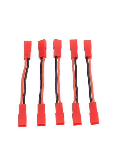 Geekyou Rc Jst Female-jst Female Adaptör Kablosu 22awg, 5cm Uzunluk, Plastik-bakır Malzeme, 5 Adet, Motor Esc Dönüştürme İçin Güvenli Bağlantı
