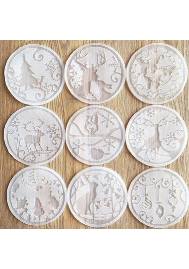 Suntek Yılbaşı Bardak Altlıkları Modeli Ofis Ev Stil-d Diğer