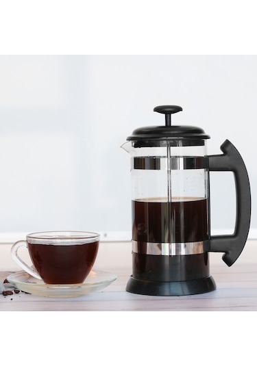 Padalink 1000ml Çelik Filtreli Fransız Presli Kahve Makinesi - Ev Ve Ofis İçin Çay/kahve Hazırlama, Borosilikat Cam Vücut, Kolay Temizlenir Diğer
