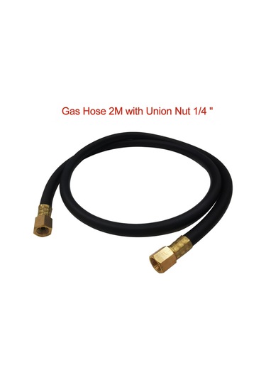 Yifomall 2 Metre Argon Kaynak Hortumu - 1/4" Bağlantı Somunlu, 20 Bar Basınç Dayanımlı