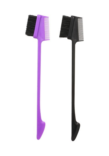 Qingmipy "çift Uçlu Kaş Ve Kirpik Fırçası - Çok Amaçlı Saç Şekillendirme Aracı"