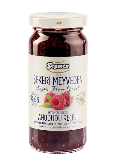 Seğmen Şekeri Meyveden Ahududu Reçeli Kavanoz 270 G