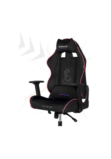 Rio Balerion Terletmez Kadife Kumaş Siyah Gaming Oyuncu Koltuğu - 11 Siyah