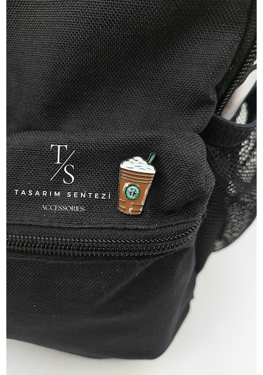 Rozet Takı Aksesuar Kahve Starbuck Coffee Java Chip Chocolate Çok Renkli