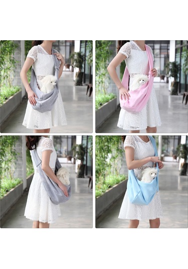 Vkemall Küçük Evcil Hayvanlar İçin Taşınabilir Askılı Çanta - 4 Kg'a Kadar Uygun, Güvenli Ve Konforlu Seyahat Pembe