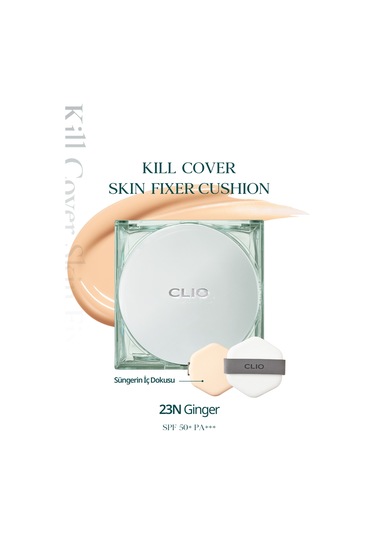 Clio Kill Cover Skin Fixer Cushion SPF50+ 23N Ginger