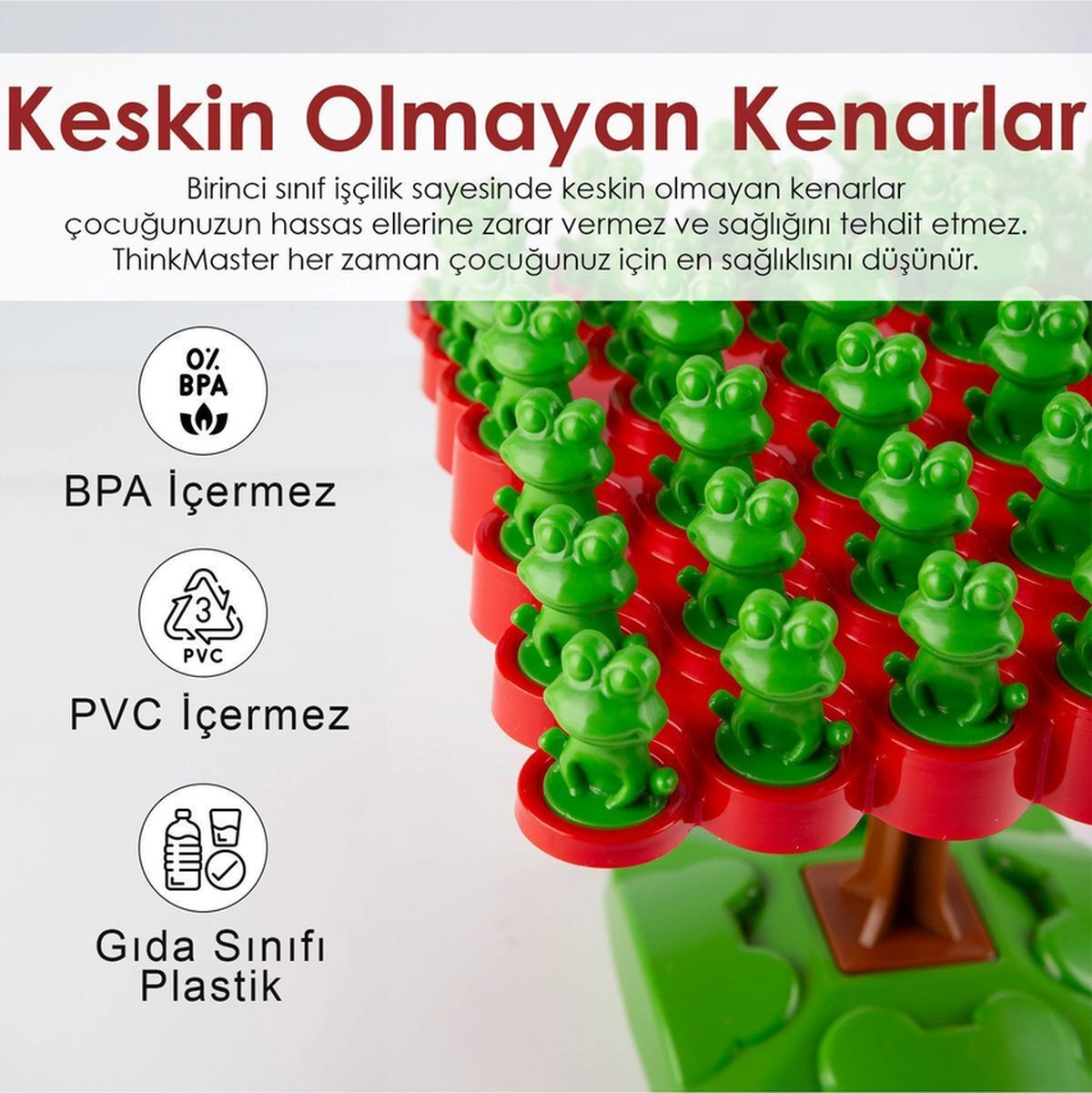 Kurbağa Denge Oyunu 3+ Yaş Eğitici Zeka Oyunu, Ebeveyn-çocuk Etkileşimli Oyuncak