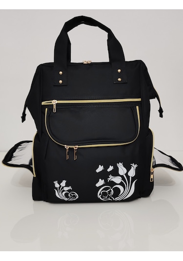 U.S.F Bebek Bakım Çantası Organizatör Lüx Anne Bebek Bakım Çantası Siyah